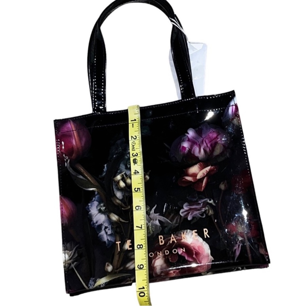 NWT Ted Baker Small Dowcon Flora Icon Bag Shopper Tote in Mid Grey - Picture 2 of 10